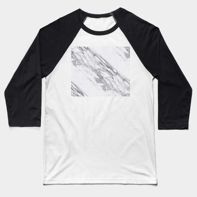 Alabaster marble Baseball T-Shirt by marbleco